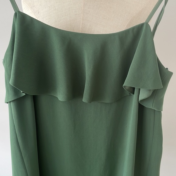 Excellent condition Zara Green Silky Dress - Picture 2 of 4